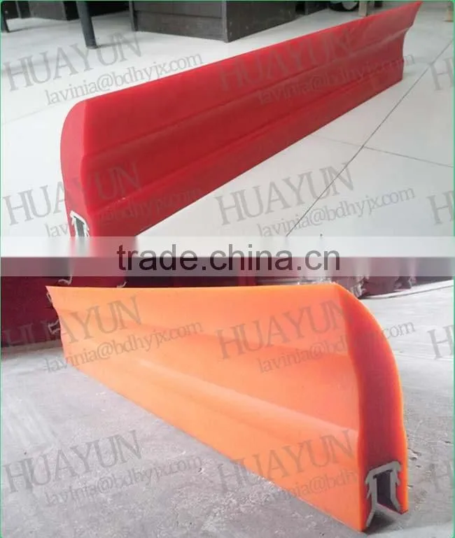 1000mm Belt Width PU Primary Conveyor Belt Scraper Polyurethane Belt Cleaner