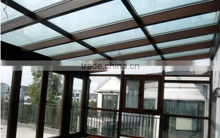 aluminium terrace glass sunroom modern style for house