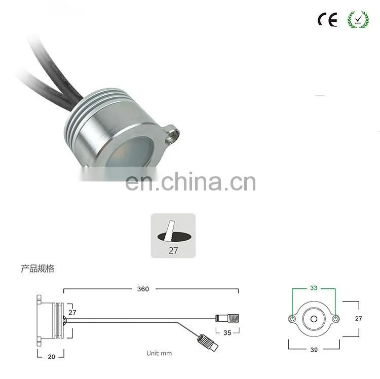 Stairs Stainless Cable IP67 Waterproof Interior Exterior Outdoor Handrail Led Light