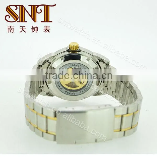 SNT-ME002B classical mechanical watch chinese mechanical skeleton watch