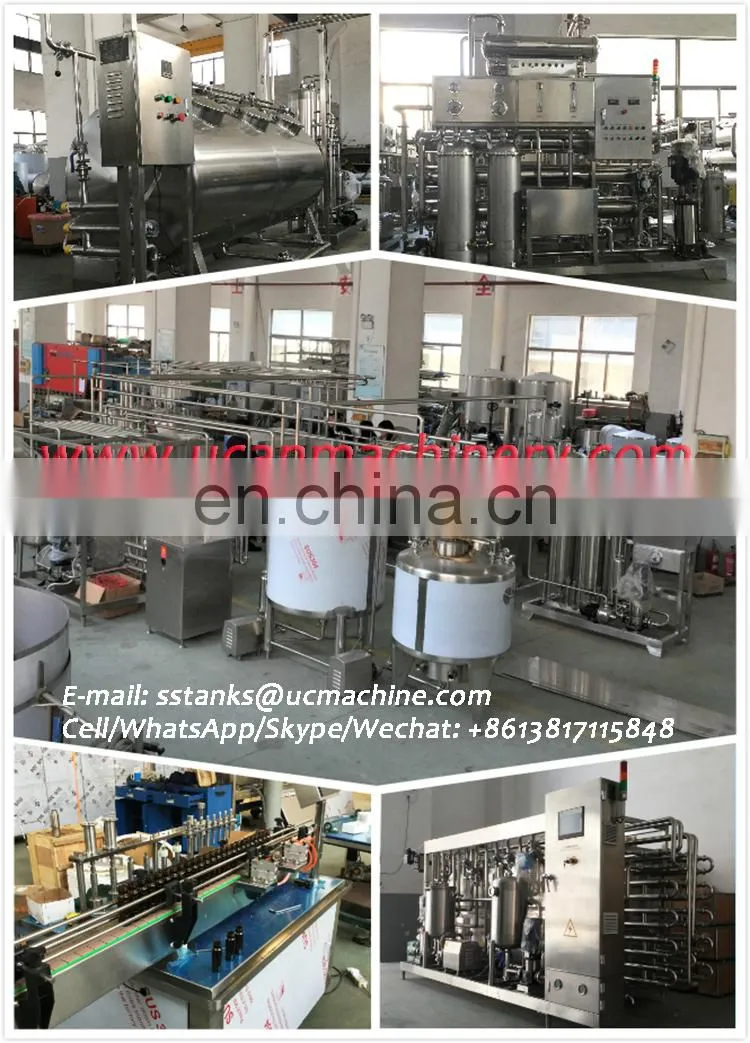 2000 Liter Stainless Steel Small Scale Milk Cooler Tank