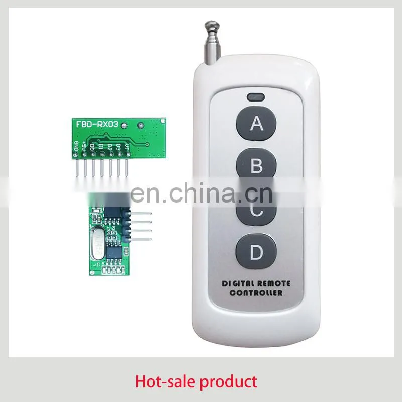RF 433mhz Rf modulator 4 channel Rf module with remote Remote control module
