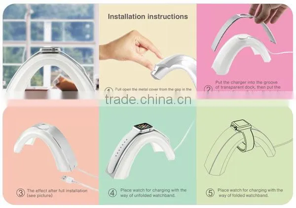 New Rainbow Design Dock Stand Station For Apple Watch