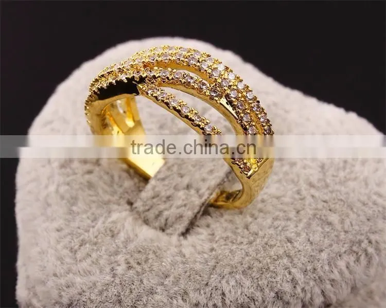 Newest Trend Cubic Zirconia Fine CZ Stones Wholesale Jewelry Setting Wedding Ring