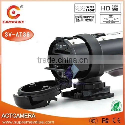 HD 10 Meters Waterproof helmet camera 60fps