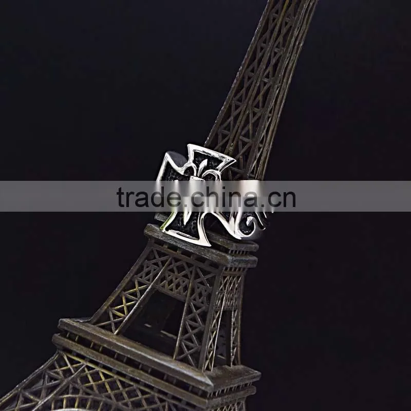 Catholic Jewelry vintage cross stainless steel ring