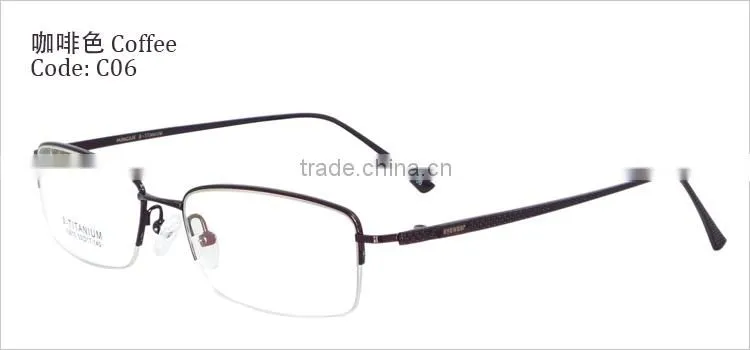Half-rim half titauium mens 2014 new style glasses frames spectacle frames manufacturers