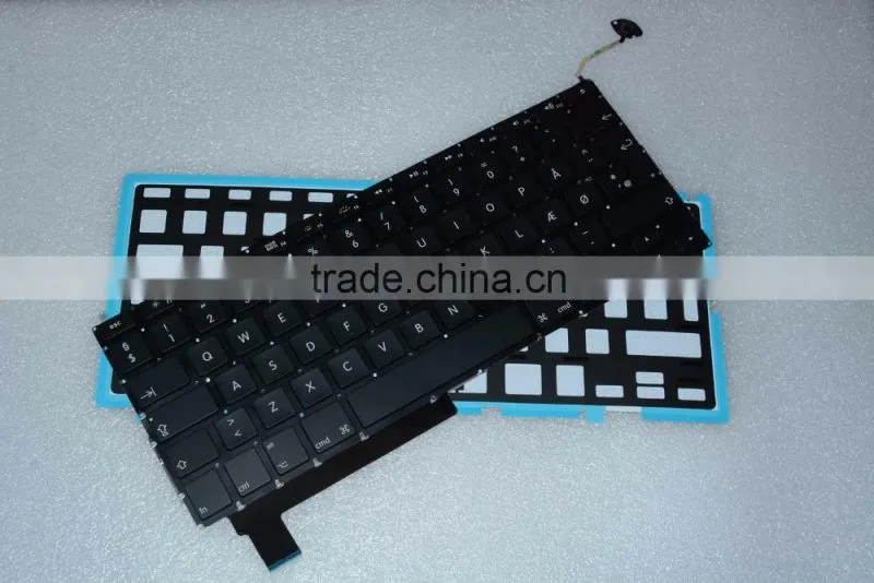 Factory Danish Design keyboard Replacement LED Backlight For Macbook Pro 15" A1286 2008-2012