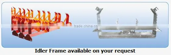 133mm Gold mining belt conveyor troughing idler rollers