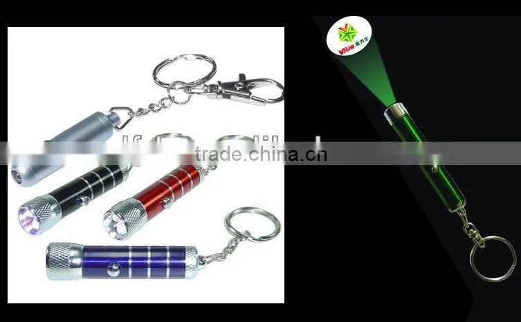 Newest Style led projector keychain torch led projector keyring led logo customed torch keyring