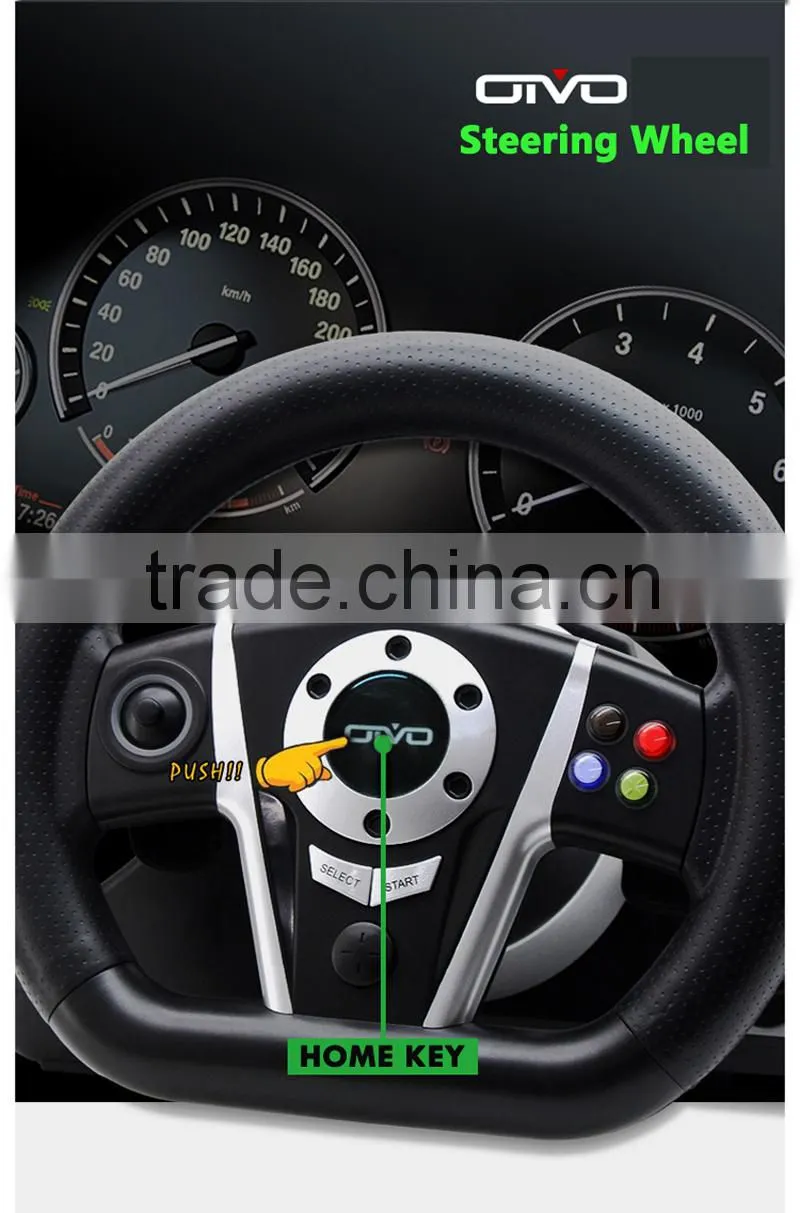 Factory Directly Video Games Accessories for xbox one / PS3 / PS2 / PC computer Racing Game USB Steering Wheel