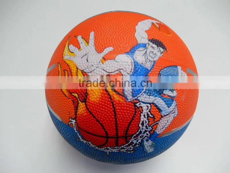 Wholesale size7 top quality rubber basketball