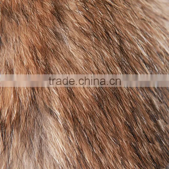 rabbit fur with raccoon fur collar