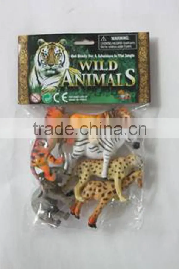 Custom Mini Realistic Zoo Animals Plastic Toy Artificial Plastic Animal Toy Collectable Animal Toys
