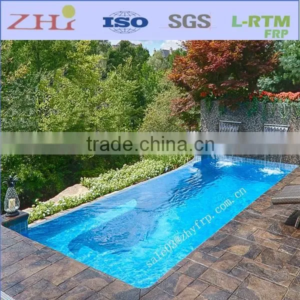 Custom One Piece Rectangle Fiberglass Pool(L8.0MxW3.9MxH1.35M)