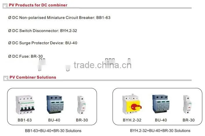 TUV assessed company High quality DC Combiner Box