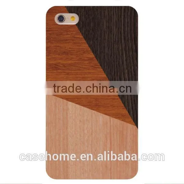 2 in 1 Wooden PC Back Case for iphone , Mix Wood Case for iphone 6 Plus