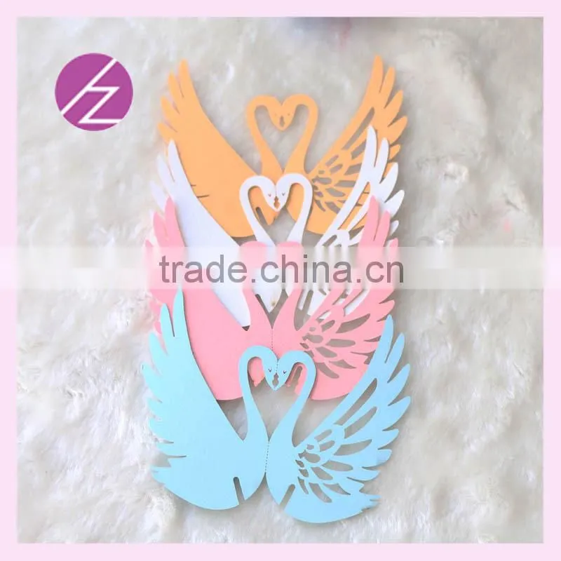 2016 new design paper mandarin duck table wedding decoration JK-50