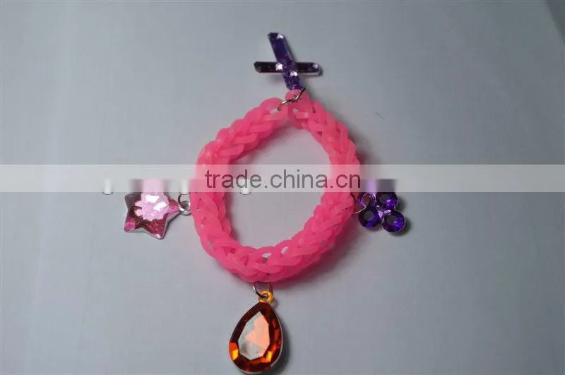 fashion silicone lady braid wrist