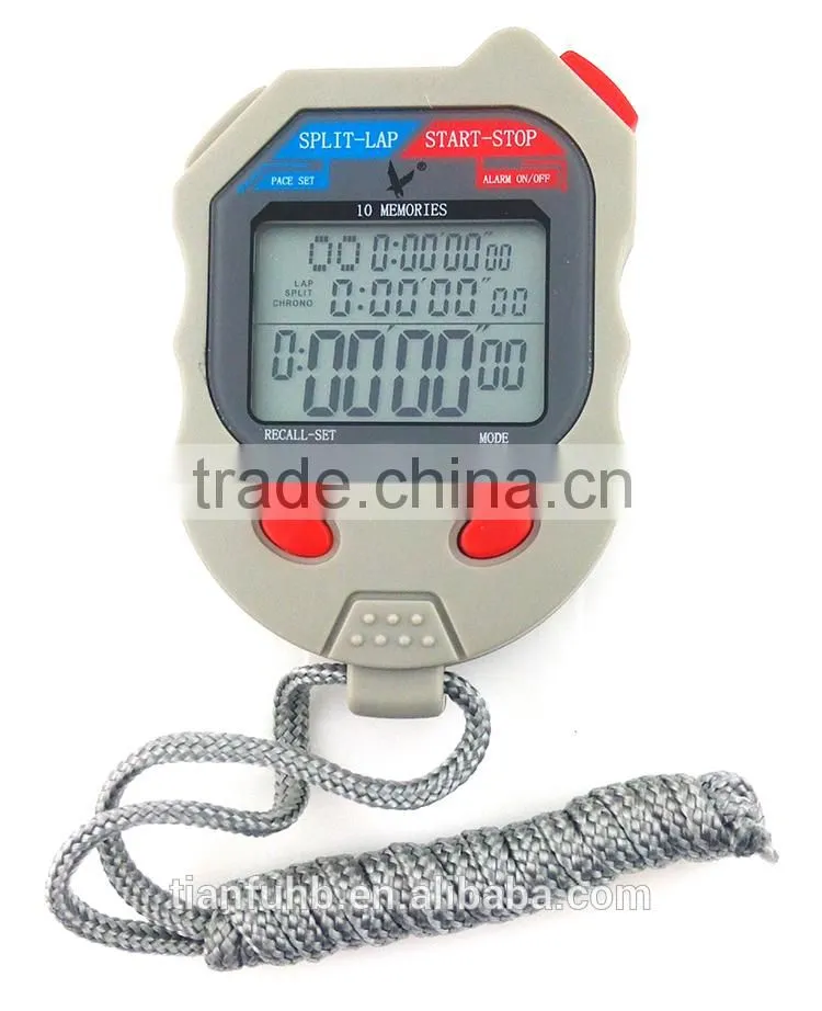 Large Display Stopwatch With Time and Calendar