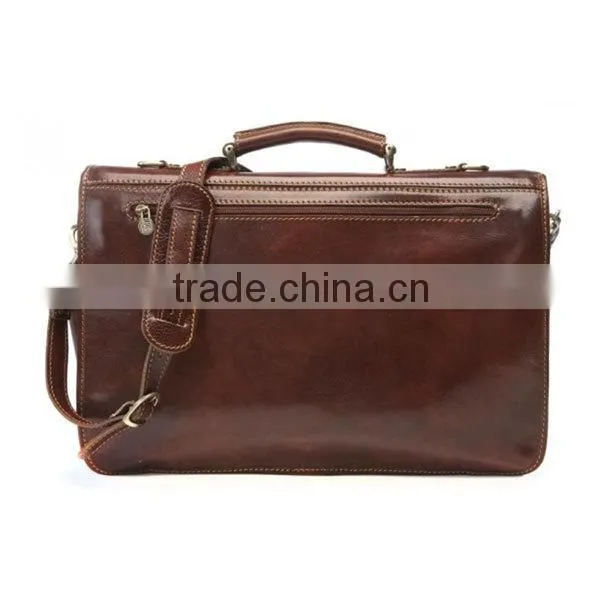 High Quality Leather handmade leather portfolio leather resume portfolio Business Case Bag in Honey Brown