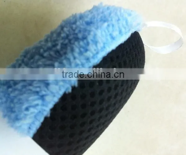 Microfiber Plush Mesh Sponge Pad For Car Care