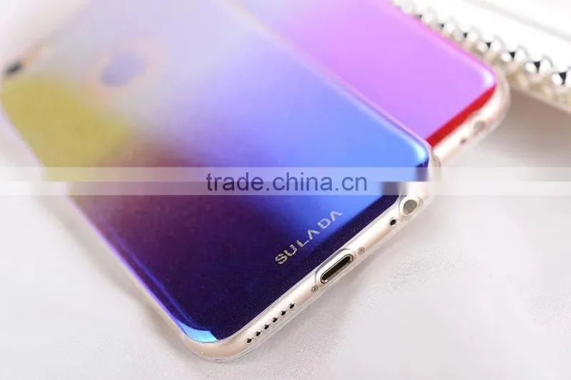 Gradient Glitter rhinestone Bling Case for iPhone 6Plus Soft TPU Rubber Back Cover for iPhone 6s Plus SLD Star Series MT-5804