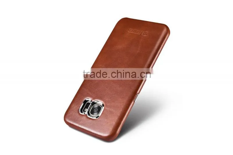 Icarer Vintage Series Real leather case for Samsung S7 edge/s7 Luxury full anti shock protective leather back cover for s7 edge