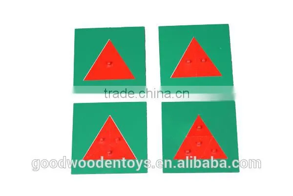 Educational Toys for Kids Montessori Language Materials Metal Triangles game