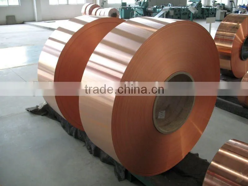 packed copper strip for RF Cable in container