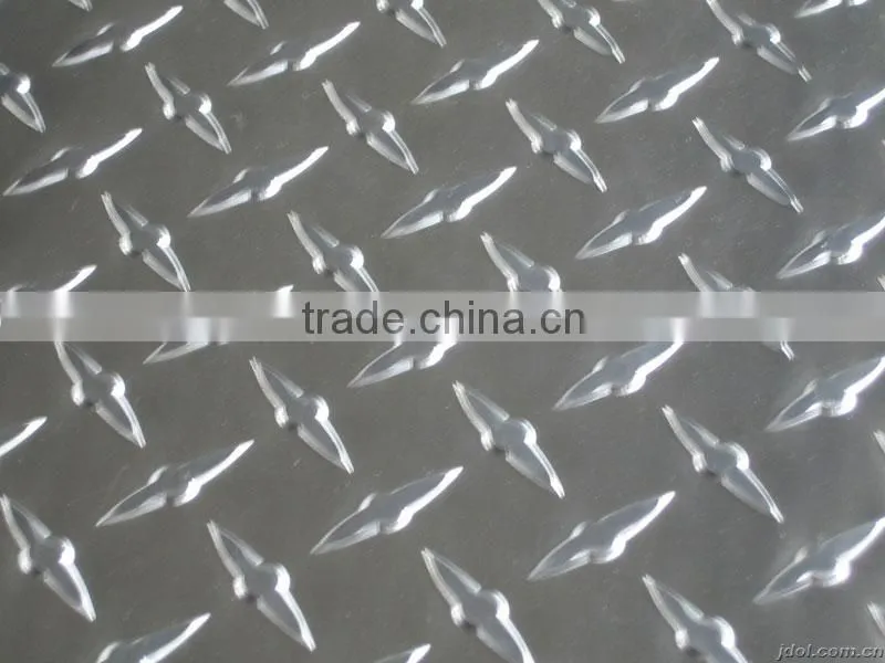 Factory Price Color-coated Diamond Embossed Aluminum Sheet