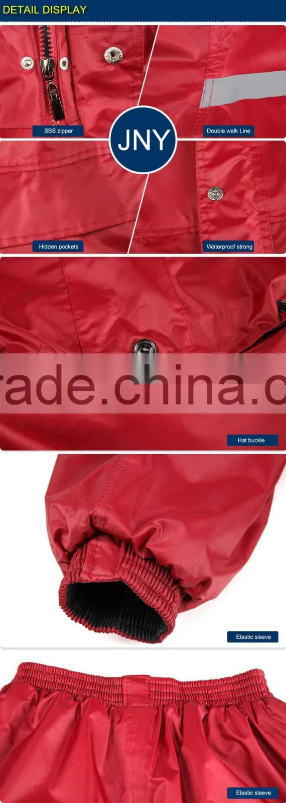 Double Wear Double thick split fashion raincoat poncho outdoor rain pants