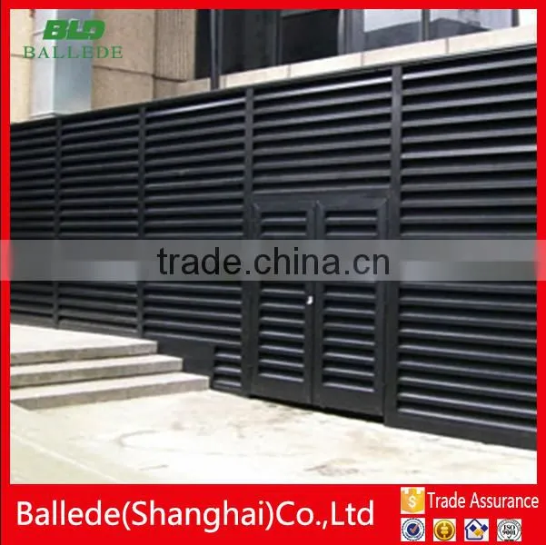 high quality prefabricated fixed louver fence