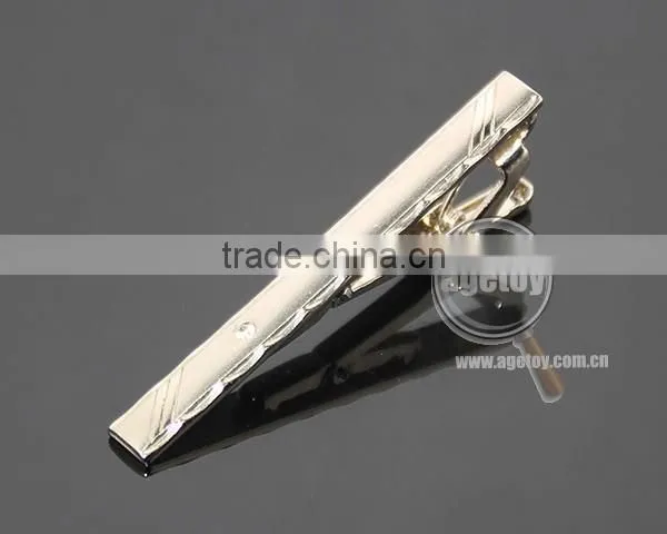 High Quality Alloy Party Simple Necktie Tie Clip Bar Pin Practical Blank Silver Metal Clip Bow Tie
