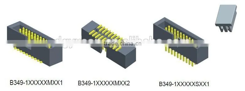 Dongguan Yxcon 1.27mm pitch right angle dual row box header connector