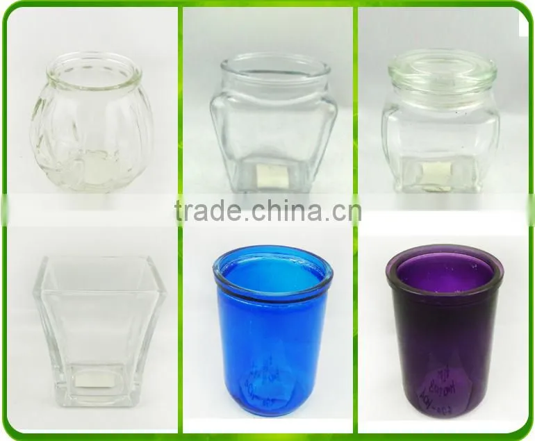 Square Shape Clear Glass Storage Jars mason jar