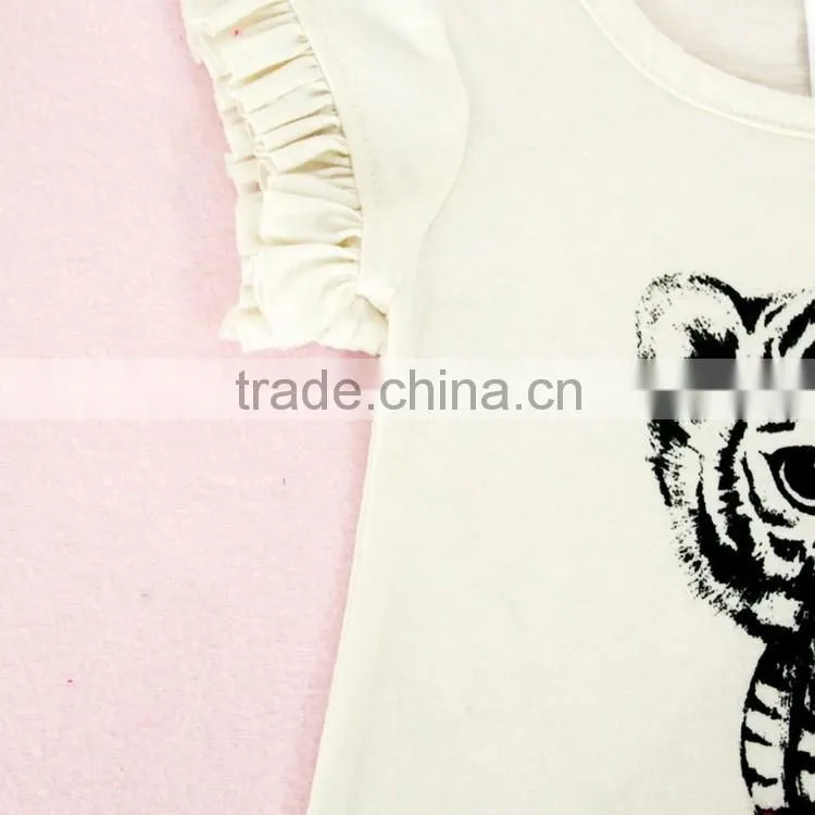 2016 the latest baby girl summer clothing plain dyed toddler t shirts for girls