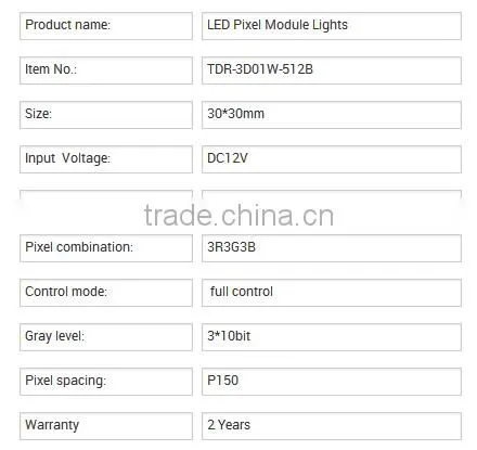 CE ROHS low price full control 512B IP67 led spot light source ( 0.72W, DC12V )