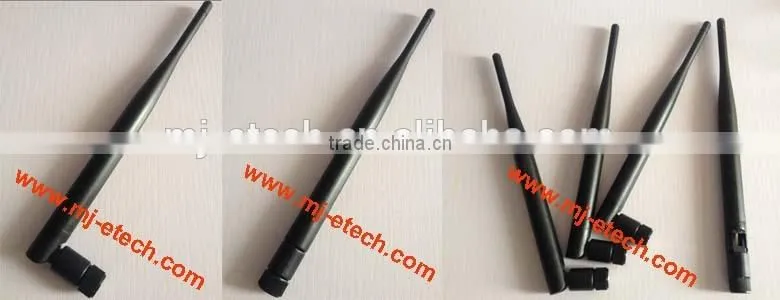 Dipole / Rubber Duck Antenna, 2.4 to 2.5GHz, 5 dbi with SMA Plug RP