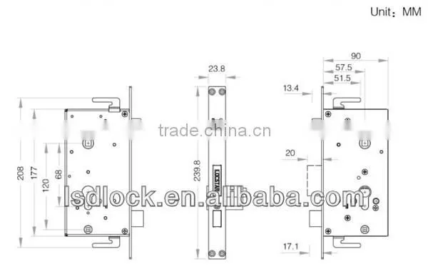 Electronic Fingerprint Indoor Door Lock
