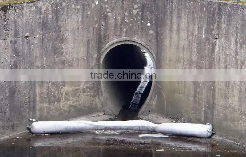 Oil and Fuel Absorbent Booms For Hydrocarbon Spills-12.7cmx3m