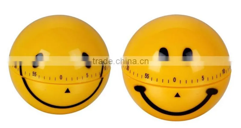 China supplier mechanical kitchen smile shape timer