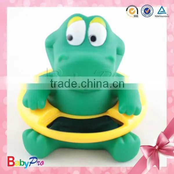 2015 Wholesales Green Crocodile Shape Baby Bath Thermometer