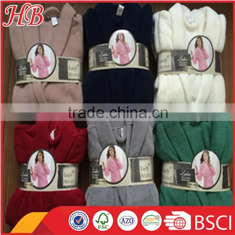 coral fleece stock bathrobe with low price
