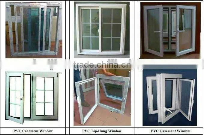 60 80 88 Series Glass UPVC Window And Door Profile door