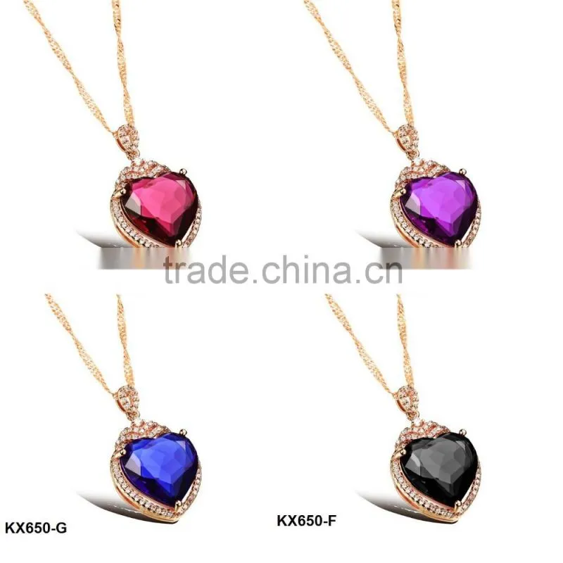 wholesale fashion jewelry accessories big stone galaxy necklace for women