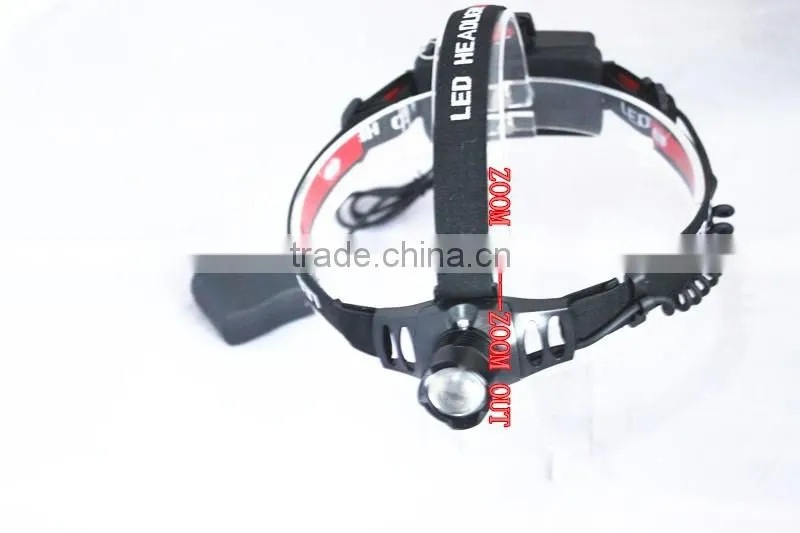 Super Bright rechargeable High power LED Headlamp Aluminum LED headlight