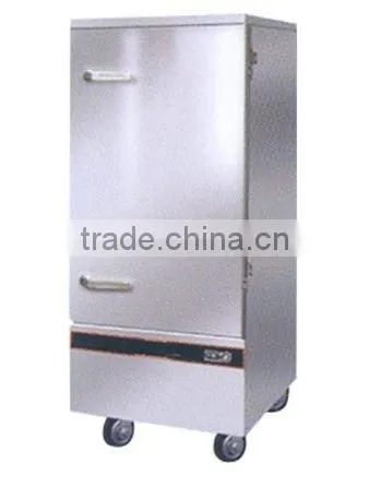 luxury stainless steel single door steam rice machine