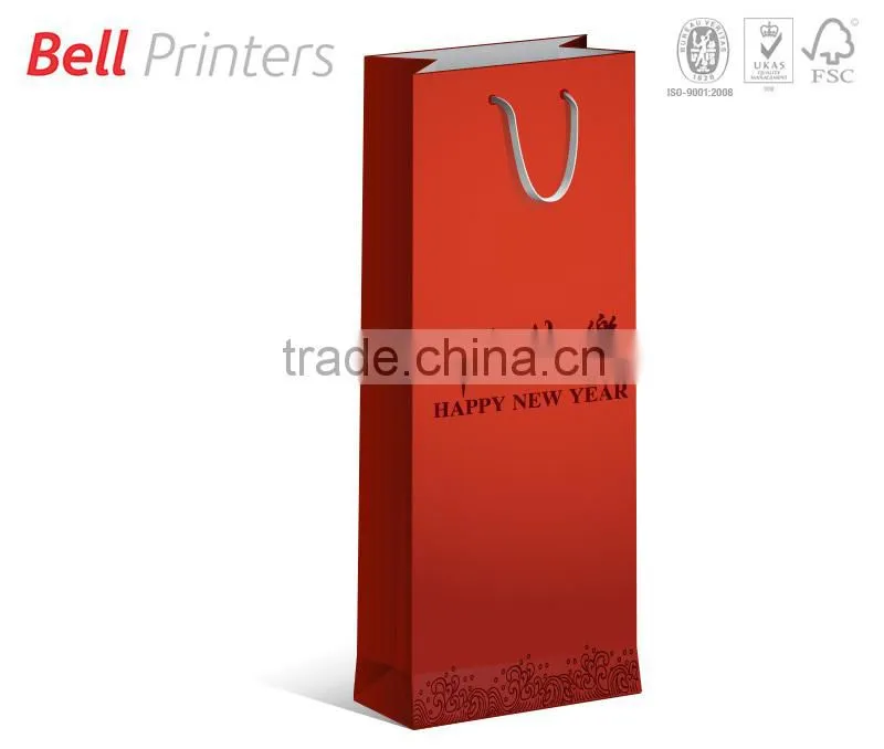 Decorative designer hand made paper bag with tag from India