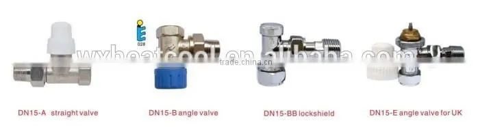 High Quality Underfloor Heating Thermostatic Radiator Head angle